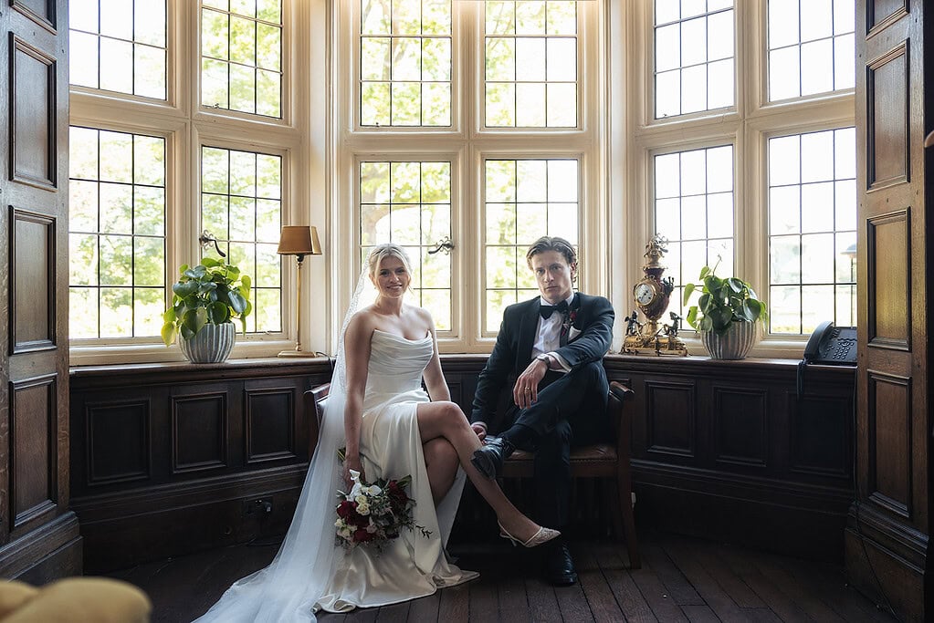 Professional Chelmsford wedding photographer; Baddow Park drawing room wedding photos; luxury house wedding portrait; Essex wedding photographer and videographer.