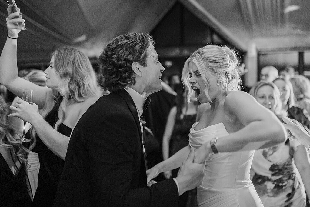 Professional Chelmsford wedding photographer; Baddow Park House wedding photos; high energy wedding reception party;